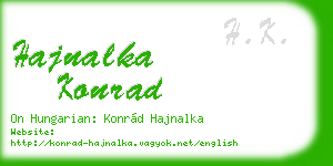 hajnalka konrad business card