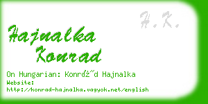 hajnalka konrad business card